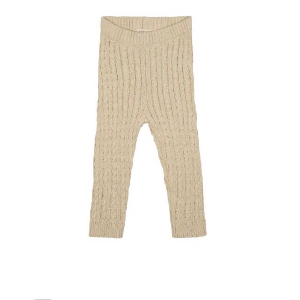 NEW Wild Wawa Cable Knit Leggings in Taupe, 3/6m, NWT